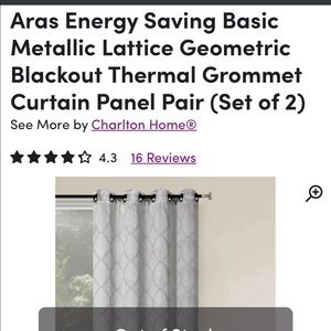 Brand new, never used curtains.